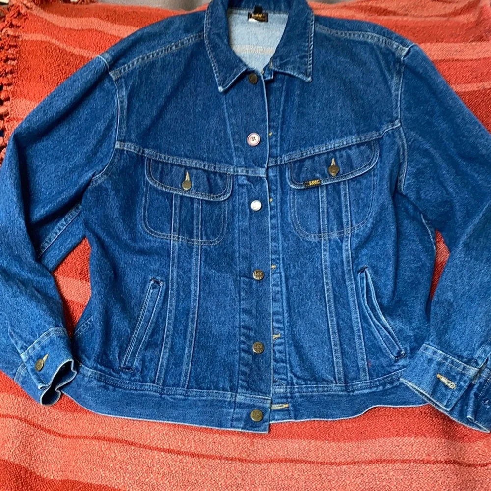 WOMENS LEE RIDERS DENIM JACKET SZ 1X EMBELLISHED BEAUTIFUL - Picture 2 of 5